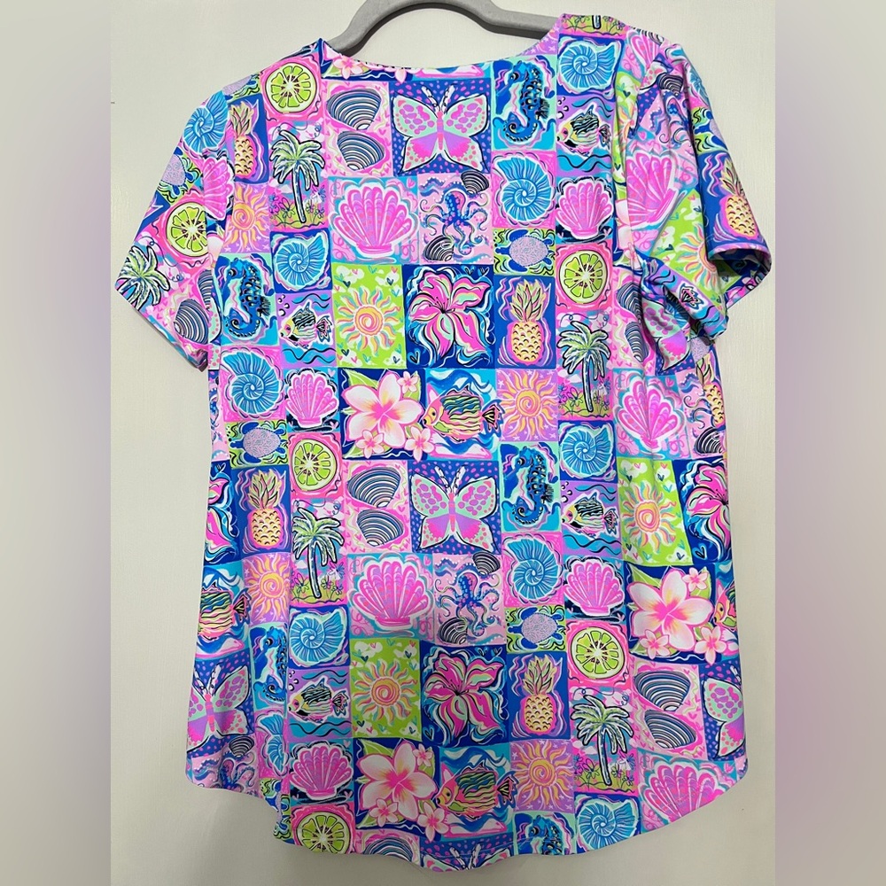 Colorful Patterned Women's Top - Picture 2 of 2